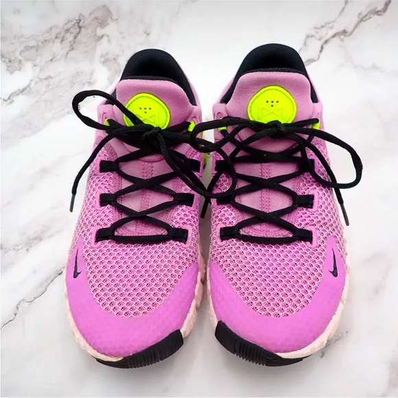 Nike Free Metcon 4 Workout Training Rush Fuchsia Volt Womens Size 8.5 CZ0596 501