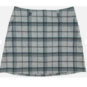 Nike Golf Dri-Fit Plaid Scroll Skort Gray/Blue/Black Size 6 BOGO