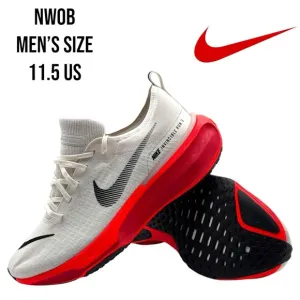 Nike Invincible Run Flyknit 3 Phantom/Crimson Men's Size 11.5 Trainer Road Gym