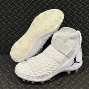 Nike Jordan Force Savage Elite‎ 2 White Athletic Football Cleats Mens Size 13