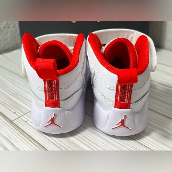 Nike Jordan Jumpman Two Trey sneaker Shoes basketball white red toddler size 10C