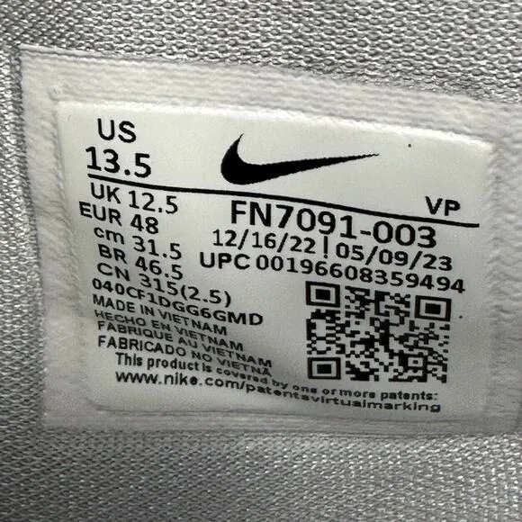 Nike KD 16 TB Promo Basketball Shoes Mens Size 13.5 Gray White FN7091-003