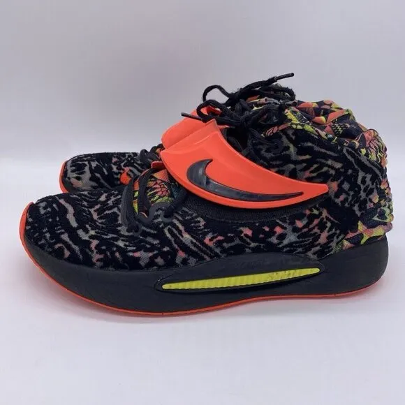 Nike KD14 Kevin Durant Sneakers Size 11 Dream Black Bright Crimson CW3935-002