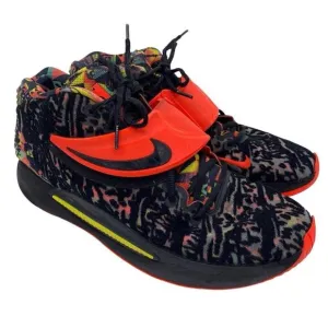 Nike KD14 Kevin Durant Sneakers Size 11 Dream Black Bright Crimson CW3935-002