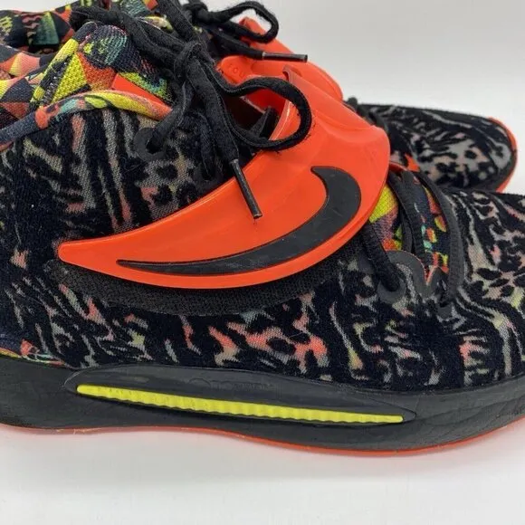 Nike KD14 Kevin Durant Sneakers Size 11 Dream Black Bright Crimson CW3935-002
