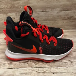 Nike Kids Black and Red Athletic Shoes