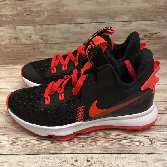 Nike Kids Black and Red Athletic Shoes