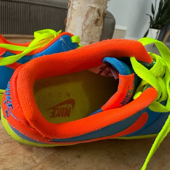 Nike Kids' Blue and Orange Air Force 1 Sneakers