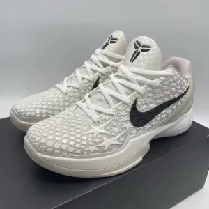 Nike Kobe 6 Proto “All-Star Sail” basketball shoes in white and black and white