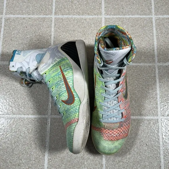 Nike Kobe 9 Elite Premium High &quot;What The&quot; Size 10 Basketball Shoes 678301-904