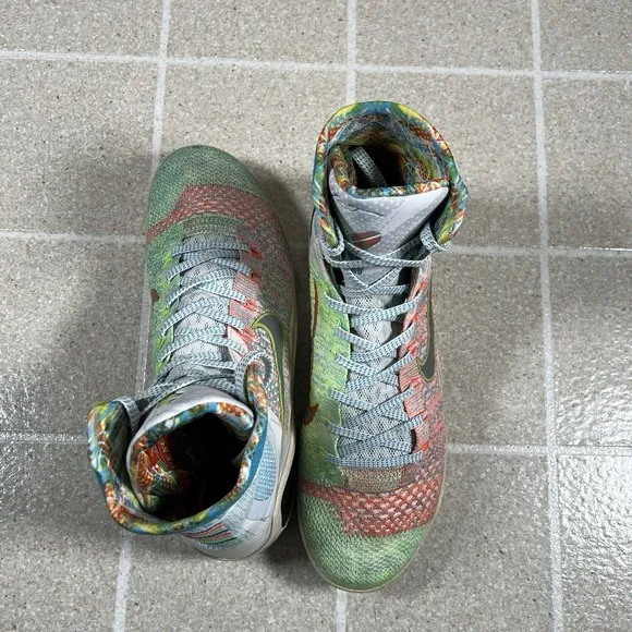 Nike Kobe 9 Elite Premium High &quot;What The&quot; Size 10 Basketball Shoes 678301-904