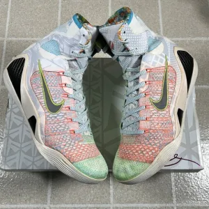 Nike Kobe 9 Elite Premium High &quot;What The&quot; Size 10 Basketball Shoes 678301-904
