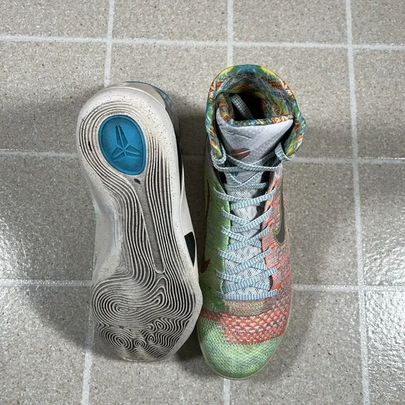 Nike Kobe 9 Elite Premium High &quot;What The&quot; Size 10 Basketball Shoes 678301-904