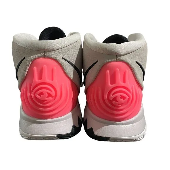 Nike Kyrie 6 Vast Grey Pink Black Animal Print Basketball Shoes Men's Size 17‎