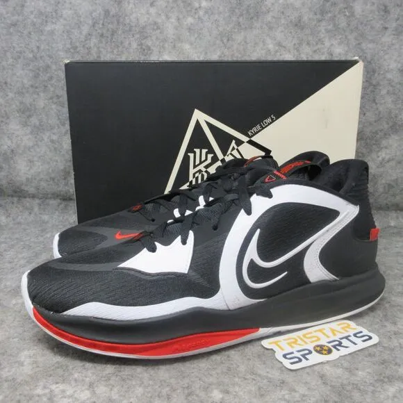 Nike Kyrie Low 5 Basketball Shoes Mens 11 Bred Black White Red DJ6012-001