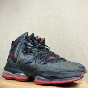 Nike LeBron XIX 19 Bred University Red Athletic Basketball Shoes Men’s size 8.5