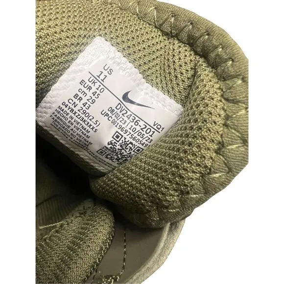 Nike Men’s 11 E-Series AD Running Shoes Neutral Olive DV-2436-200