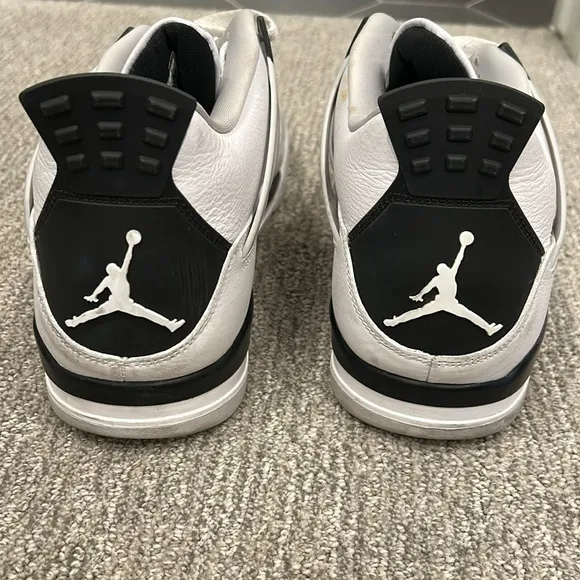 NIKE Men's Air Jordan 4 Retro Military Black Shoes Size 16