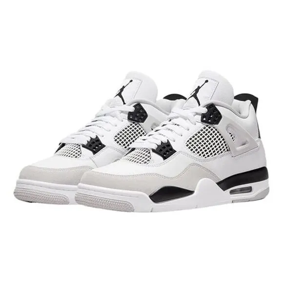 NIKE Men's Air Jordan 4 Retro Military Black Shoes Size 16