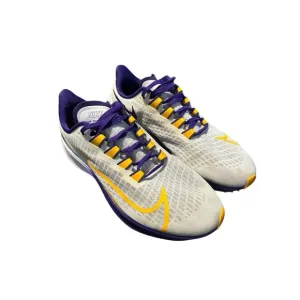 Nike Men's Air Zoom Pegasus 37 LSU Tigers Size 7.5 2020 Running Shoes White #133