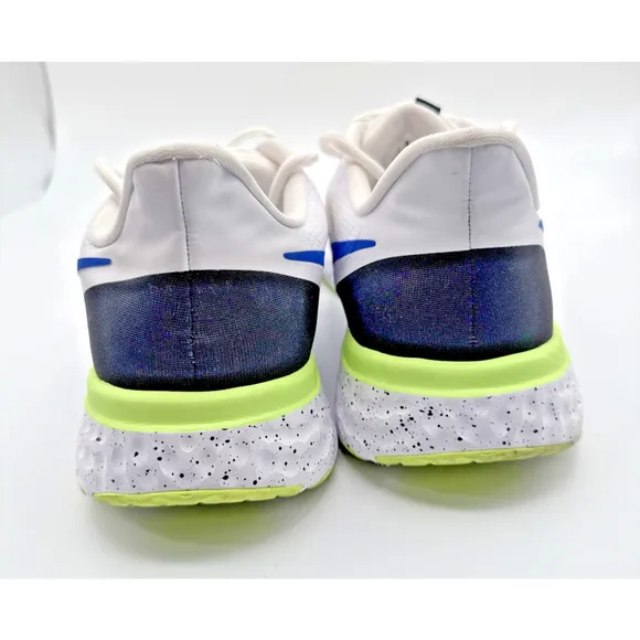 Nike Mens Revolution 5 Running Shoes Blue White Low Top Cross Fit Jogging Sz 14