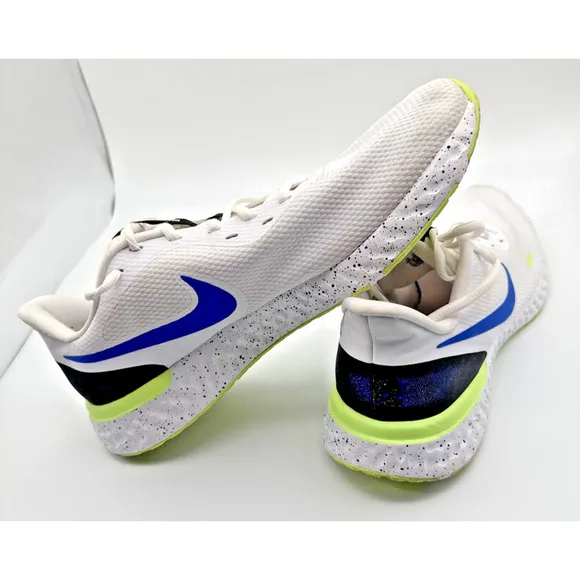 Nike Mens Revolution 5 Running Shoes Blue White Low Top Cross Fit Jogging Sz 14
