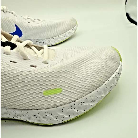 Nike Mens Revolution 5 Running Shoes Blue White Low Top Cross Fit Jogging Sz 14