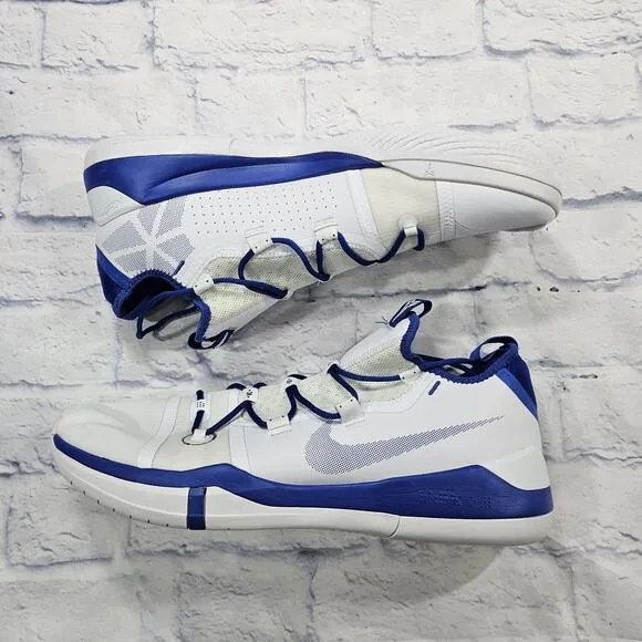 Nike MENS SIZE 18 Kobe A.D. TB White Blue Basketball Athletic Shoes Sneakers