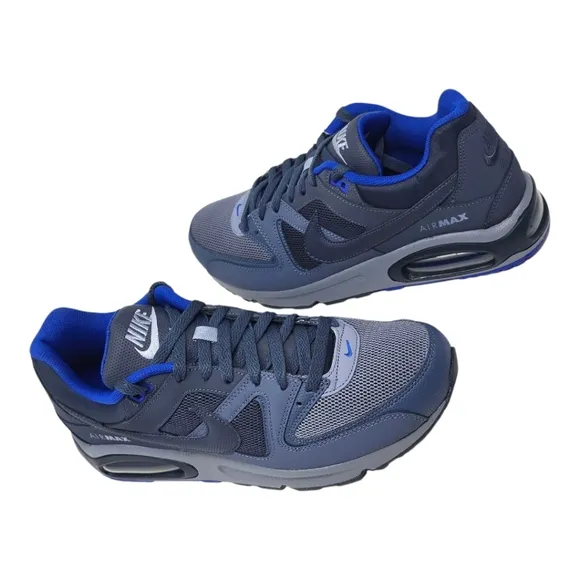 Nike Men's Size's Air Max Command Ashen Thunder Blue Running Shoes 629993-407