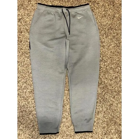 Nike Men's Therma Training Jogger Pants Heather Gray