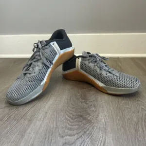 Nike Metcon 6 Mens 11.5 Gray Gum Athletic Crossfit Training Shoes CK9388-009