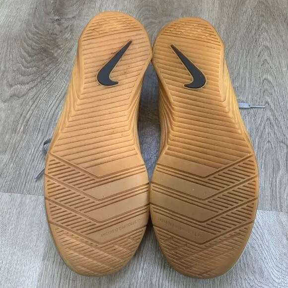 Nike Metcon 6 Mens 11.5 Gray Gum Athletic Crossfit Training Shoes CK9388-009