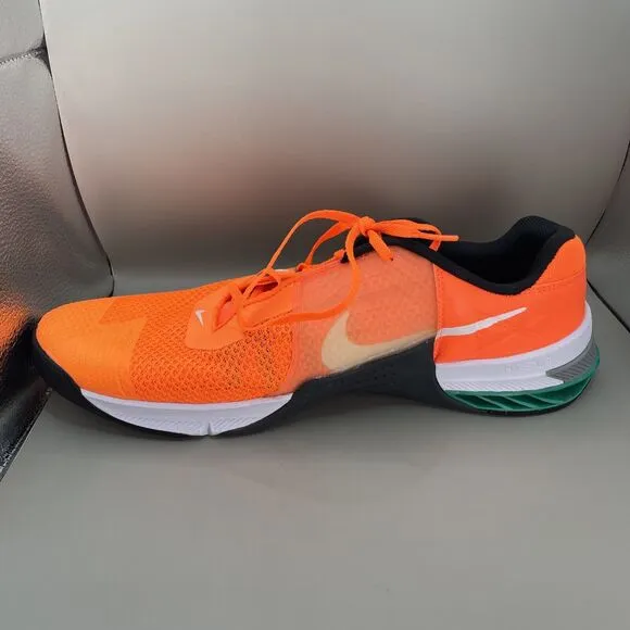 Nike Metcon 7 Mens Size 15 Orange Black White CZ8281-883 Athletic Training Gym