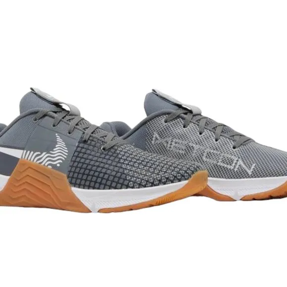 Nike Metcon 8 Mens CrossFit Training Shoes Smoke Grey/White DO9328 002 (NEW)