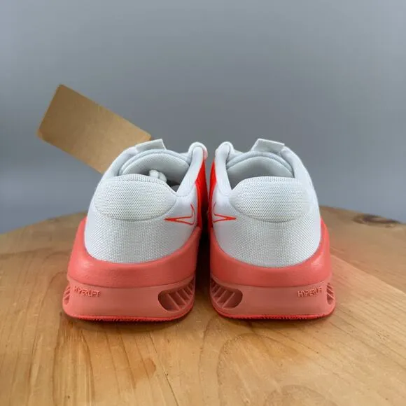 Nike Metcon 9 Womens Size 9 Shoes White Bright Crimson Athletic Sneaker Crossfit