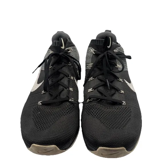 Nike Metcon DSX Flyknit 2 Black Gray White 924423-010 Men's 13 Training