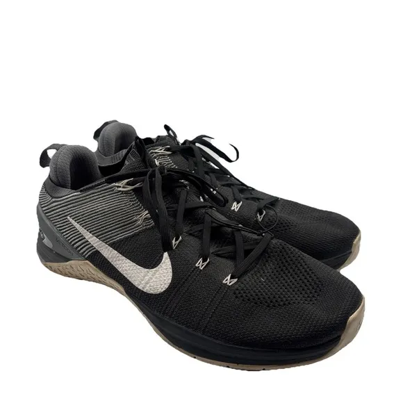 Nike Metcon DSX Flyknit 2 Black Gray White 924423-010 Men's 13 Training