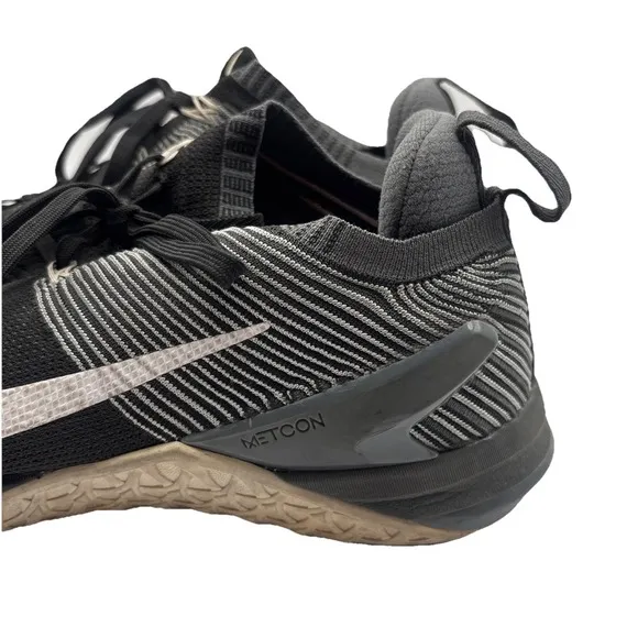 Nike Metcon DSX Flyknit 2 Black Gray White 924423-010 Men's 13 Training