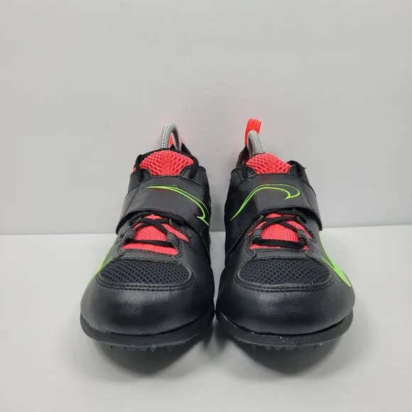 Nike Pole Vault Track &amp; Field Men's Black/Green Shoes 317404-036 US Size 9