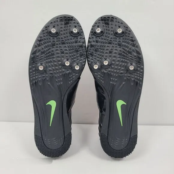 Nike Pole Vault Track &amp; Field Men's Black/Green Shoes 317404-036 US Size 9