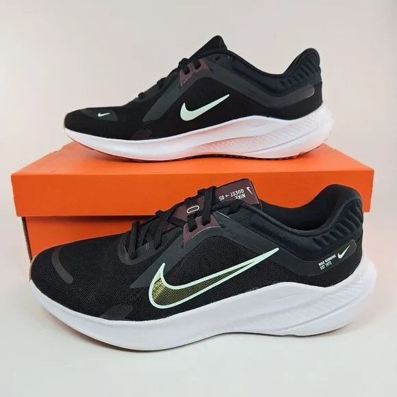 Nike Quest 5 Low Black Mint Foam Running Shoe DD9291-005 Women's Size 11