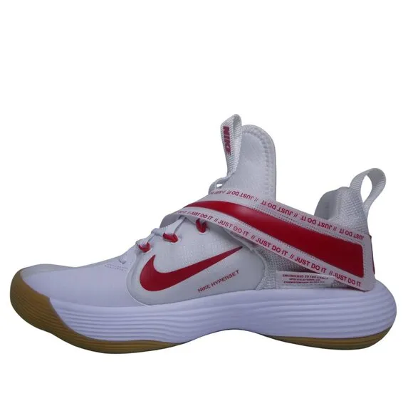 Nike React HyperSet SE Volleyball Shoes - White/Team Crimson Size 9.5 Men's/11.5