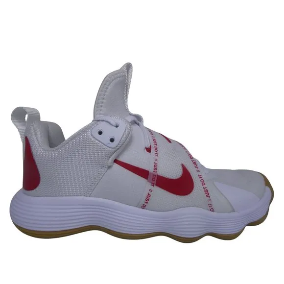 Nike React HyperSet SE Volleyball Shoes - White/Team Crimson Size 9.5 Men's/11.5