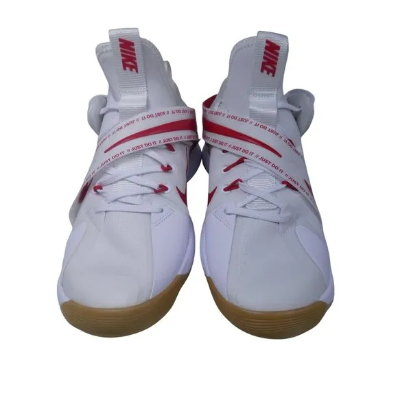 Nike React HyperSet SE Volleyball Shoes - White/Team Crimson Size 9.5 Men's/11.5