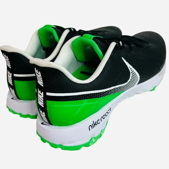 Nike React Infinity Pro Golf Shoes Black /Green CT6620-001 Mens Size 8