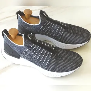 NIKE React Phantom Run FK 2 Black White Running Shoes CJ0277-003 Sz 12
