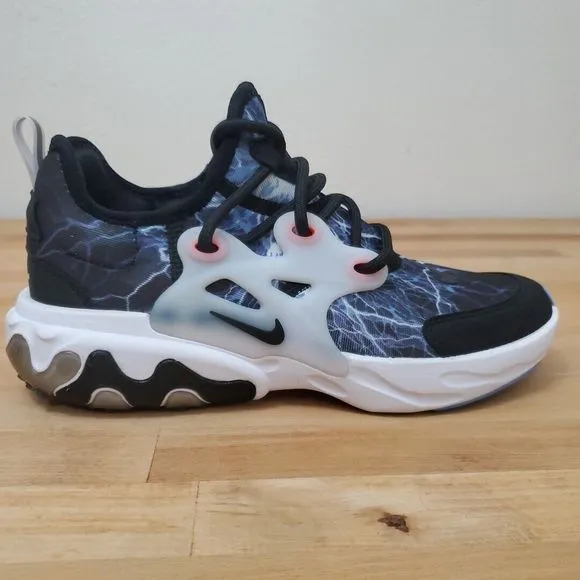 Nike React Presto (GS) Black White BQ4002 008 Sneakers Size 5 Youth / 6.5 Womens