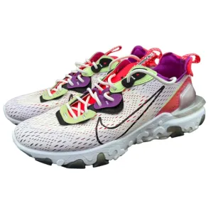 Nike‎ React Vision Barely Volt Laser Crimson Men's Running Shoes Size 10.5