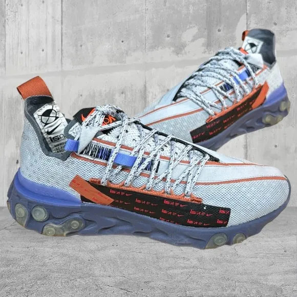 Nike React WR ISPA Wolf Grey Running Soccer Crossfit Shoe's CT2692-001 Size 5 US