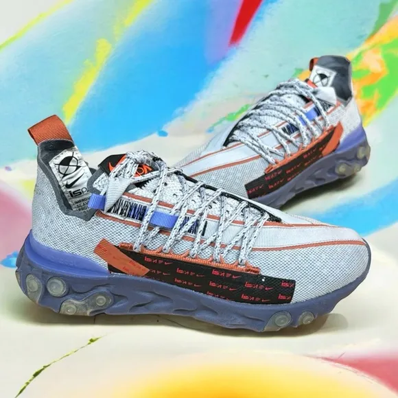 Nike React WR ISPA Wolf Grey Running Soccer Crossfit Shoe's CT2692-001 Size 5 US